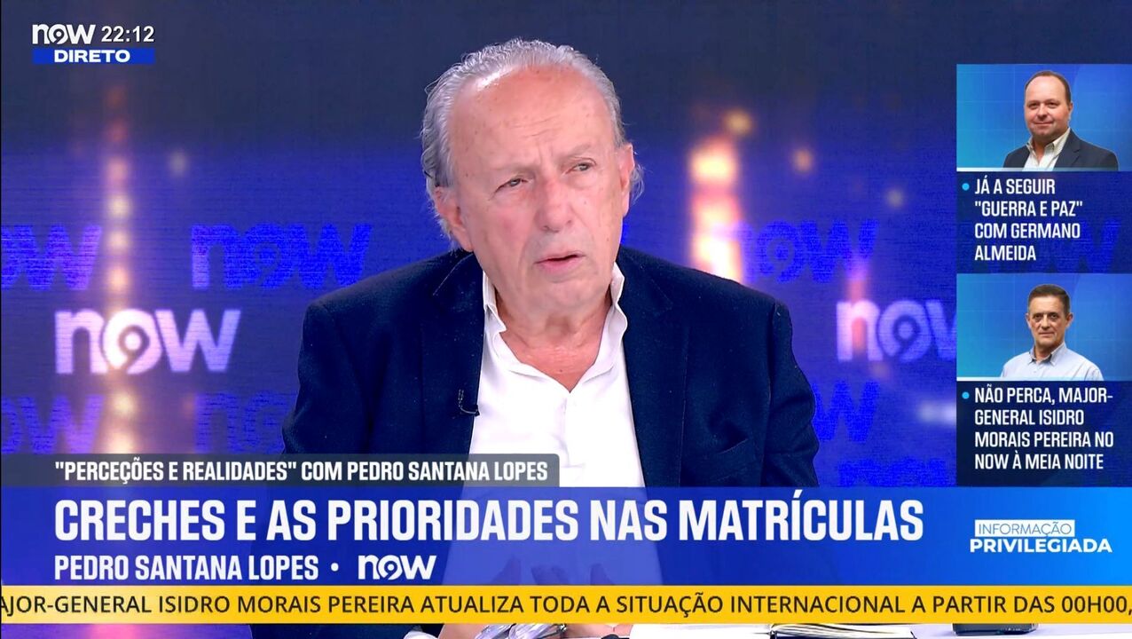 Pedro Santana Lopes aborda prioridades nas matrículas das creches