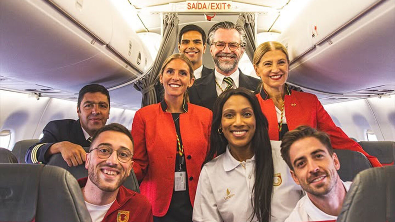 Patrícia Mamona  (ao centro) é chefe de missão