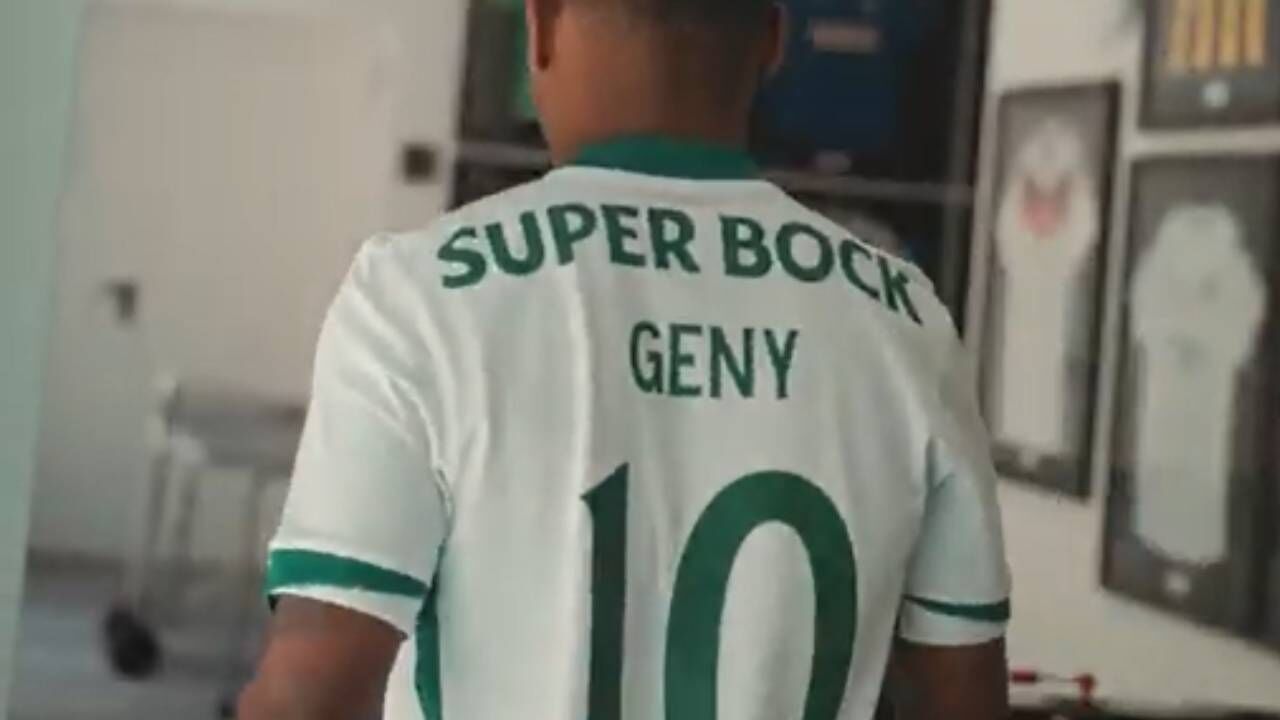 Geny Catamo recebe a camisola 10 do Sporting com o patrocínio Super Bock