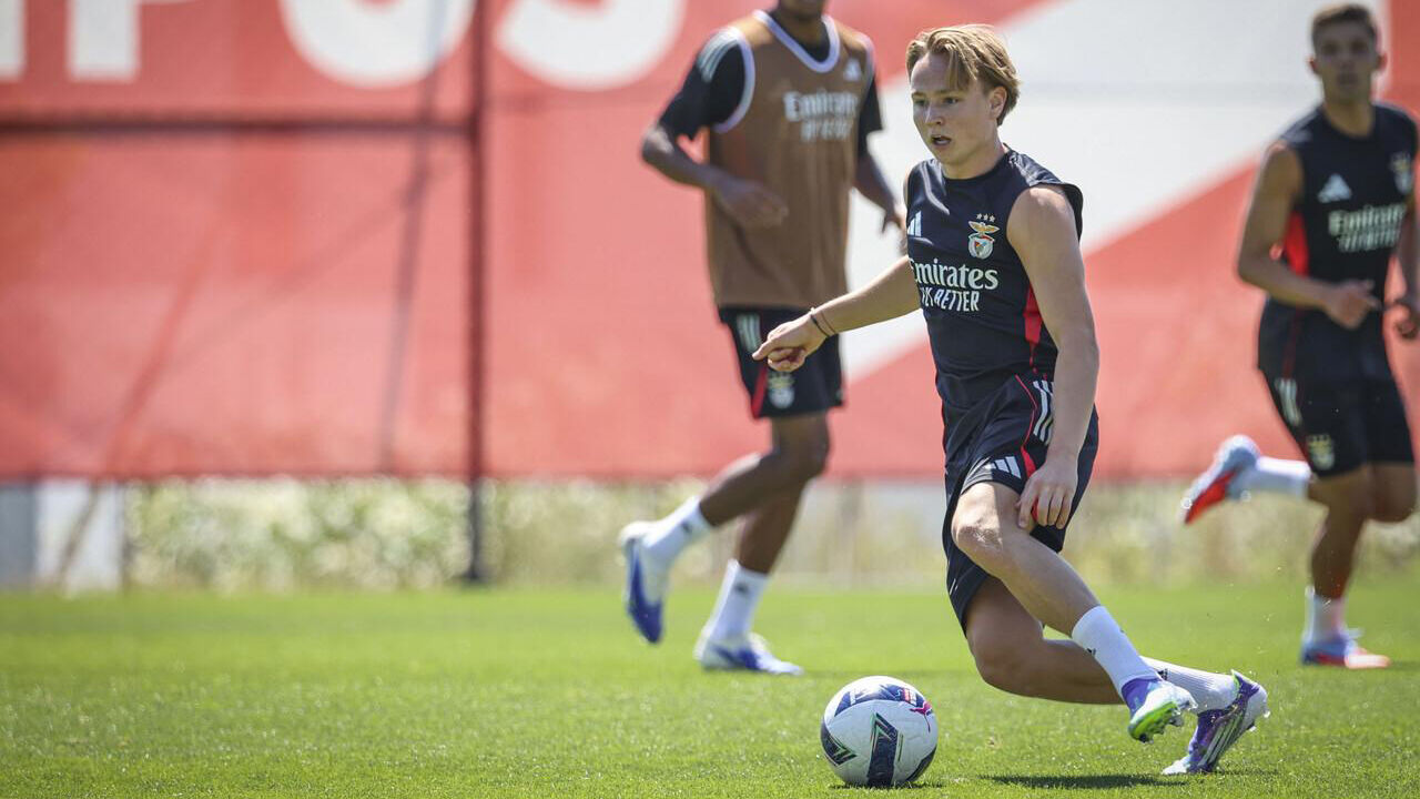 Schjelderup regressa aos treinos do Benfica após falecimento da avó