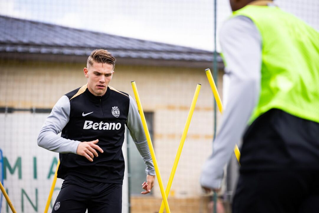 Uma imagem que não voltará a ver: Gyökeres a treinar-se com o Sporting