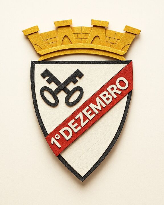 Escudo comemorativo do 1º de dezembro, data da Restauração da Independência de Portugal