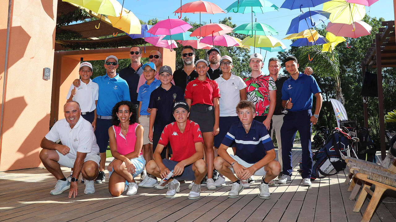 Jogadores do torneio de abertura do World Kids Golf
