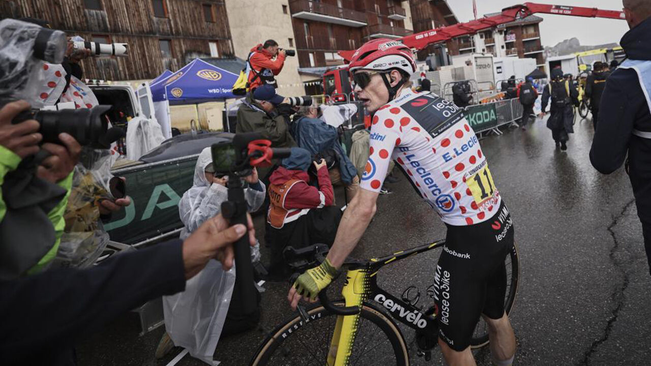 Vingegaard aceita derrota perante Pogacar no Tour La Plagne, em França