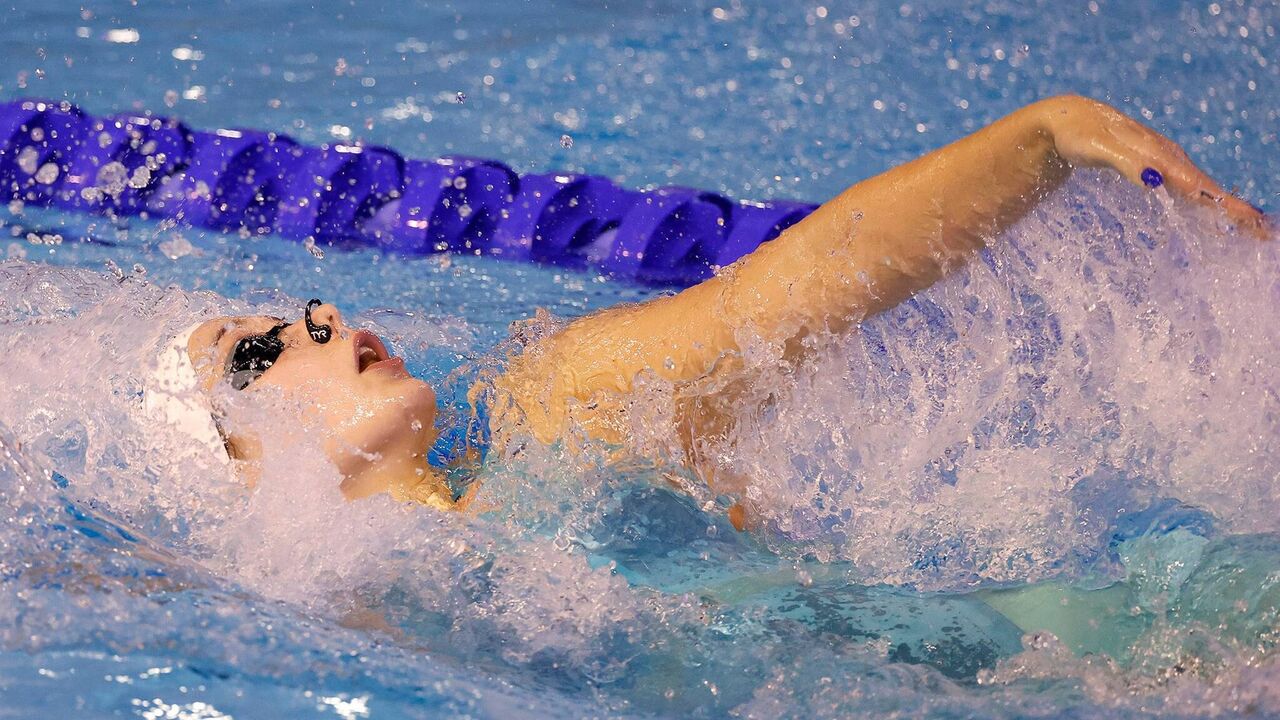 Camila Rebelo terminou com o 23.º tempo nos 100 costas