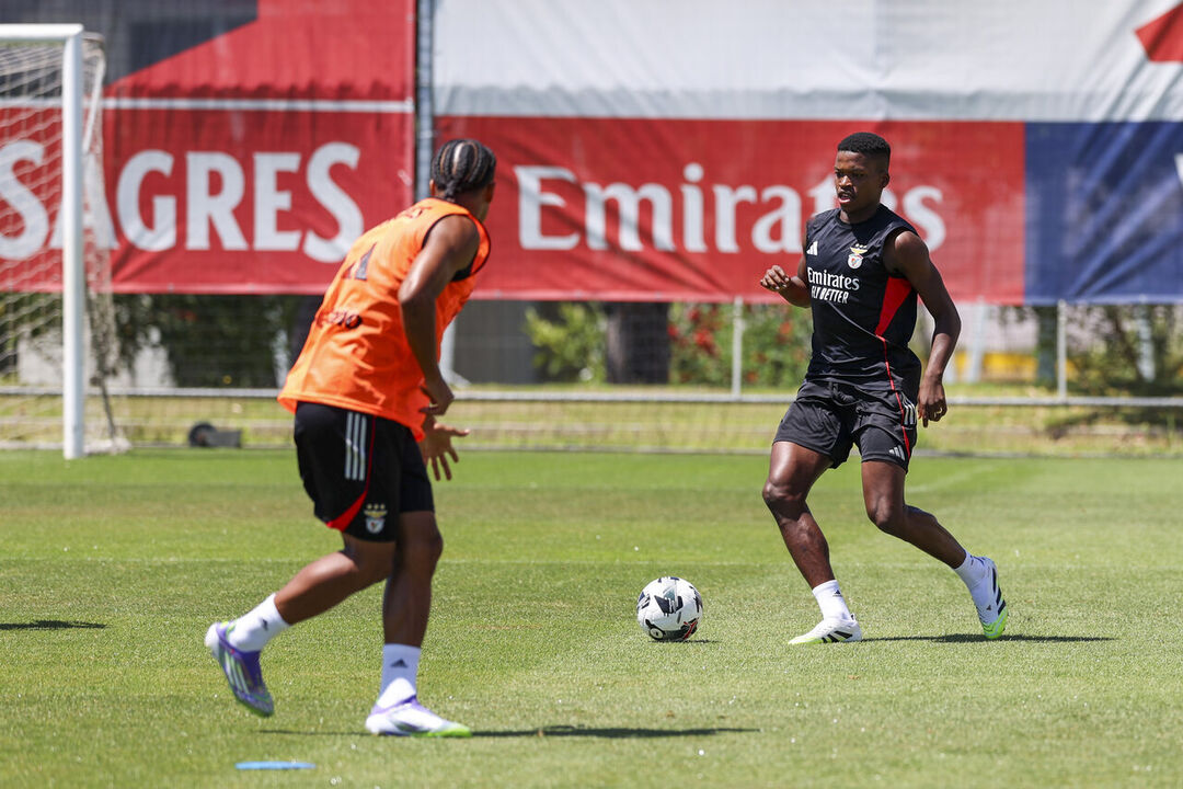 Florentino treina no Benfica Campus
