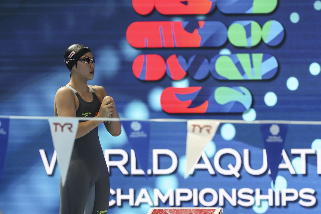 Nadadora chinesa participa nos Mundiais Aquáticos e conquista bronze nos 4x200 livres