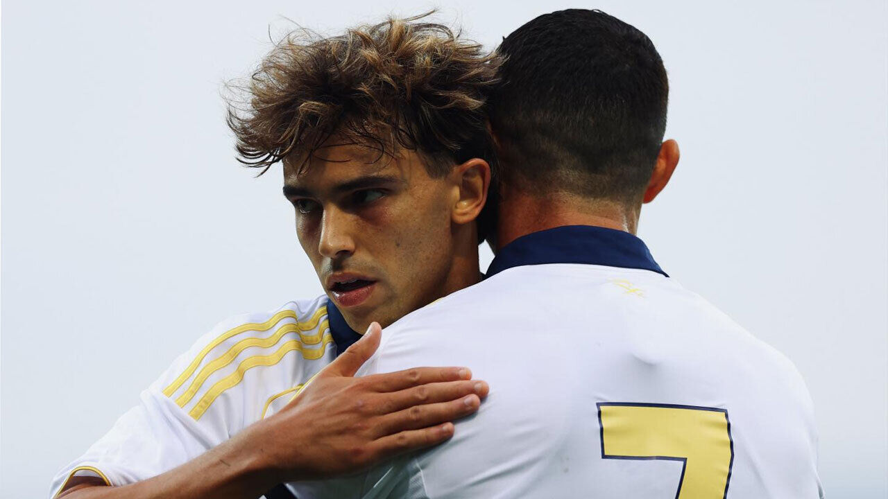 João Félix e Cristiano Ronaldo