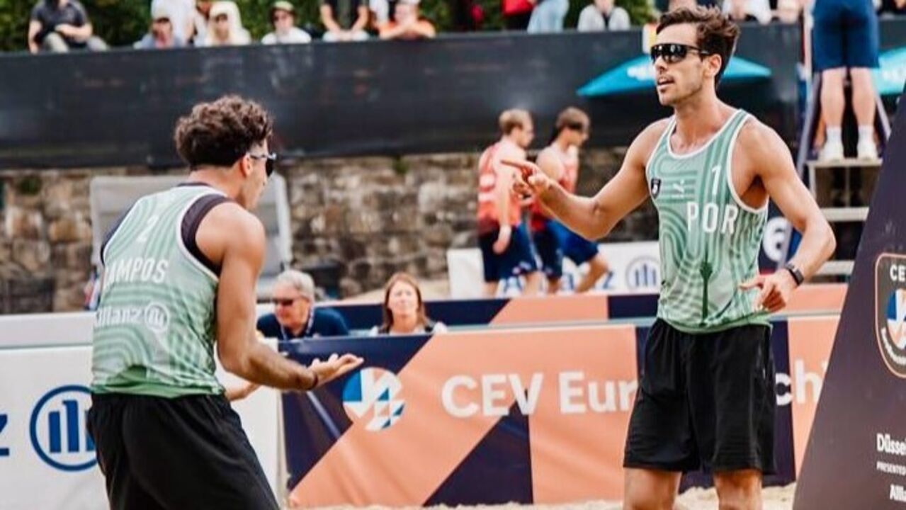 Dupla Pedrosa/Campos termina Europeu de voleibol de praia em Dusseldorf após derrota frente a neerlandeses