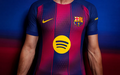 Equipamento do FC Barcelona com o patrocínio do Spotify