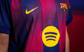 Equipamento do FC Barcelona com patrocínio do Spotify