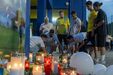 Homenagens a Diogo Jota e André Silva no estádio do Gondomar
