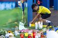 Homenagens a Diogo Jota e André Silva no estádio do Gondomar