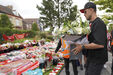 Homenagem a Diogo Jota em Anfield com Jordan Henderson presente.
