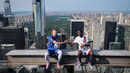 Jogadores do Chelsea e PSG juntos no Top of the Rock, em Nova Iorque