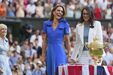 Kate Middleton marca presença na final de Wimbledon, em Londres