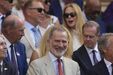 Felipe VI assiste à final de Wimbledon entre Carlos Alcaraz e Jannik Sinner