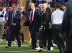 Trump foi ao relvado do MetLife Stadium após vitória do Chelsea sobre o PSG