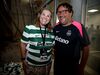 De Rui Borges a Paulinho: Dolores Aveiro com sorriso 'de orelha a orelha' junto à comitiva do Sporting