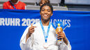 Taís Pina, 17.ª do ranking mundial dos -70 kg, venceu na disputa de uma das medalhas de bronze a brasileira Luana Carvalho
