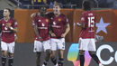Jogadores do Manchester United a festejar