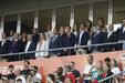 Família de Diogo Jota e André Silva na tribuna do Estádio Algarve