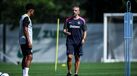 Rui Borges orienta treino do Sporting em Alcochete