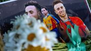 Homenagens a Diogo Jota e André Silva no estádio do Gondomar