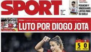 A capa do 'Sport' - Luto por Diogo Jota