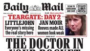A capa do 'Daily Mail' - Estrela do Liverpool morre 11 dias depois de casar com o amor da infância