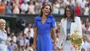 Kate Middleton marca presença na final de Wimbledon, em Londres