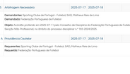 O recurso apresentado no site do TAD