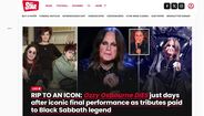Morreu Ozzy Osbourne, vocalista dos Black Sabbath