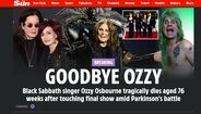 Morreu Ozzy Osbourne, vocalista dos Black Sabbath