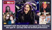 Morreu Ozzy Osbourne, vocalista dos Black Sabbath