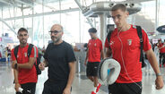 Jogadores solicitados para fotografias: as imagens da partida do Sp. Braga para a Bulgária 