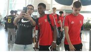 Jogadores solicitados para fotografias: as imagens da partida do Sp. Braga para a Bulgária 