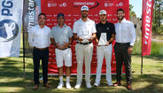  Os 3 vencedores com o presidente da PGA Portugal e o diretor do Troia Golf