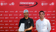 João Pereira, o melhor amador, e Marco Andrade, diretor do Tróia Golf