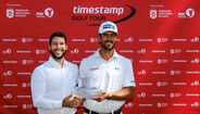 Tomás Bessa, o campeão, e Rui Morris, o presidente da PGA Portugal