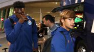 Jogadores chegam ao Aeroporto Francisco Sá Carneiro