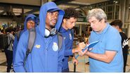 Jogadores chegam ao Aeroporto Francisco Sá Carneiro