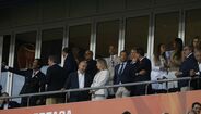 Família de Diogo Jota e André Silva na tribuna do Estádio Algarve