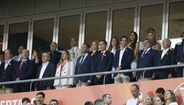 Família de Diogo Jota e André Silva na tribuna do Estádio Algarve