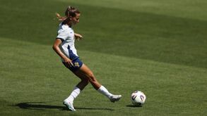 Tatiana Pinto em ação no treino da Seleção Nacional