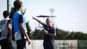 Rui Borges orientou mais um treino em Alcochete