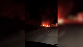 Camionista regista imagens de carro de Diogo Jota em chamas pouco depois do acidente