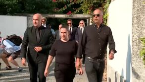 Roberto Martínez à chegada à Capela da Ressurreição