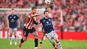 Jogador do Ath. Bilbao acusou positivo em controlo antidoping após jogo da Liga Europa
