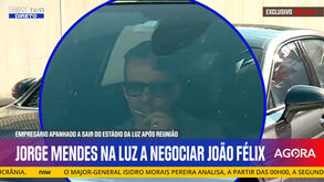 As imagens de Jorge Mendes a sair da Luz após negociar João Félix com o Benfica